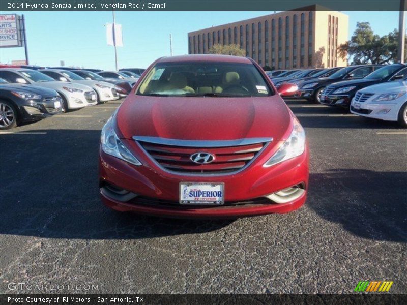 Venetian Red / Camel 2014 Hyundai Sonata Limited