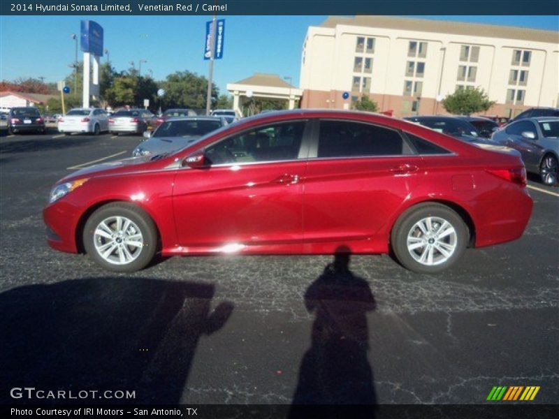 Venetian Red / Camel 2014 Hyundai Sonata Limited