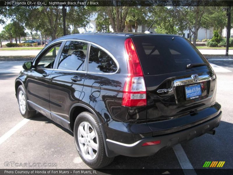 Nighthawk Black Pearl / Black 2007 Honda CR-V EX-L