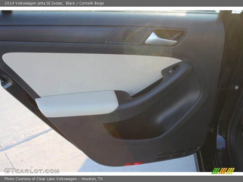 Black / Cornsilk Beige 2014 Volkswagen Jetta SE Sedan
