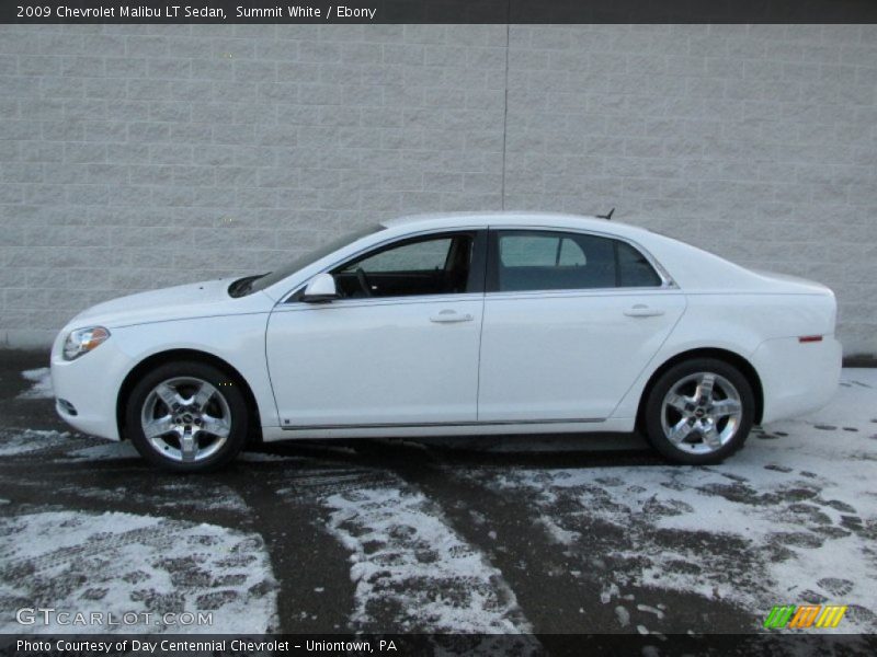 Summit White / Ebony 2009 Chevrolet Malibu LT Sedan