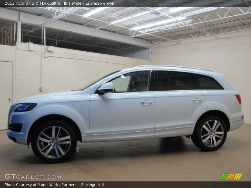Ibis White / Espresso Brown 2012 Audi Q7 3.0 TDI quattro