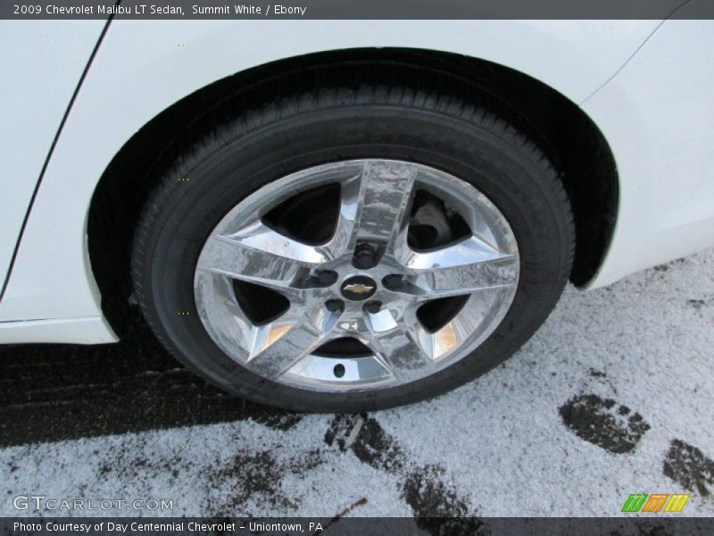 Summit White / Ebony 2009 Chevrolet Malibu LT Sedan