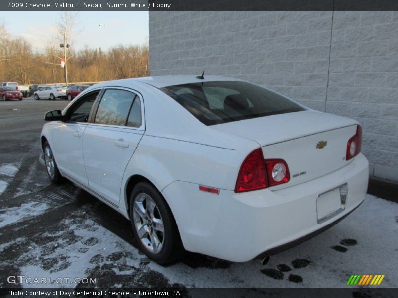 Summit White / Ebony 2009 Chevrolet Malibu LT Sedan
