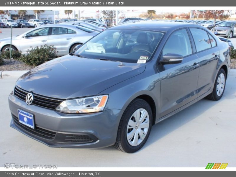 Platinum Gray Metallic / Titan Black 2014 Volkswagen Jetta SE Sedan