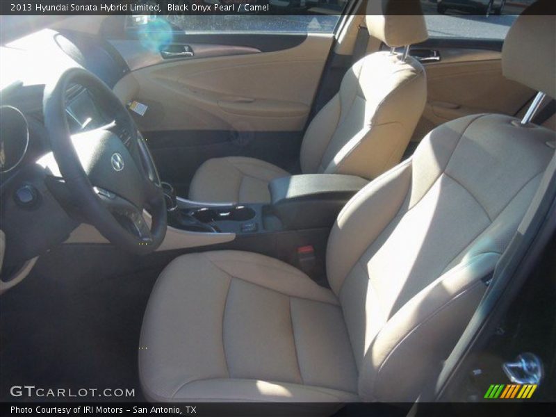 Black Onyx Pearl / Camel 2013 Hyundai Sonata Hybrid Limited