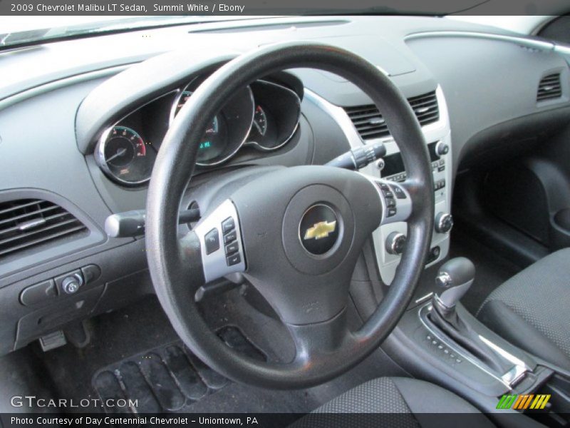 Summit White / Ebony 2009 Chevrolet Malibu LT Sedan