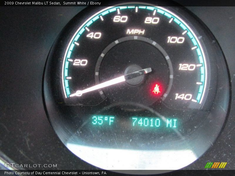 Summit White / Ebony 2009 Chevrolet Malibu LT Sedan