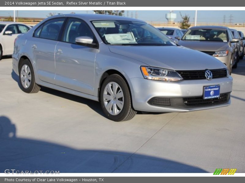 Reflex Silver Metallic / Titan Black 2014 Volkswagen Jetta SE Sedan