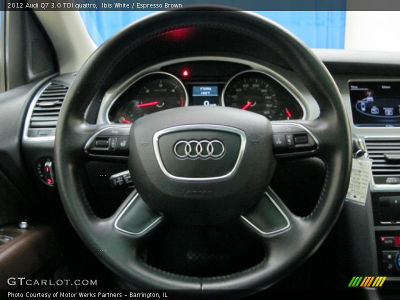 Ibis White / Espresso Brown 2012 Audi Q7 3.0 TDI quattro
