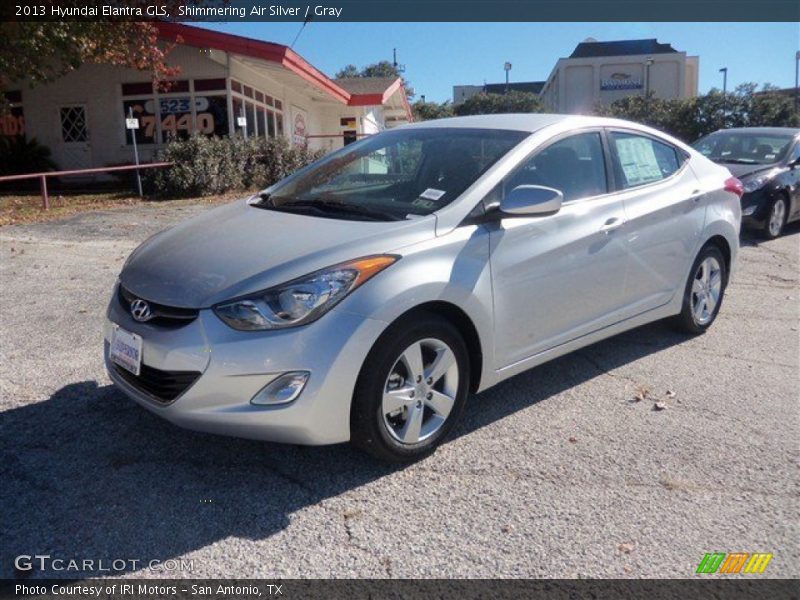 Shimmering Air Silver / Gray 2013 Hyundai Elantra GLS
