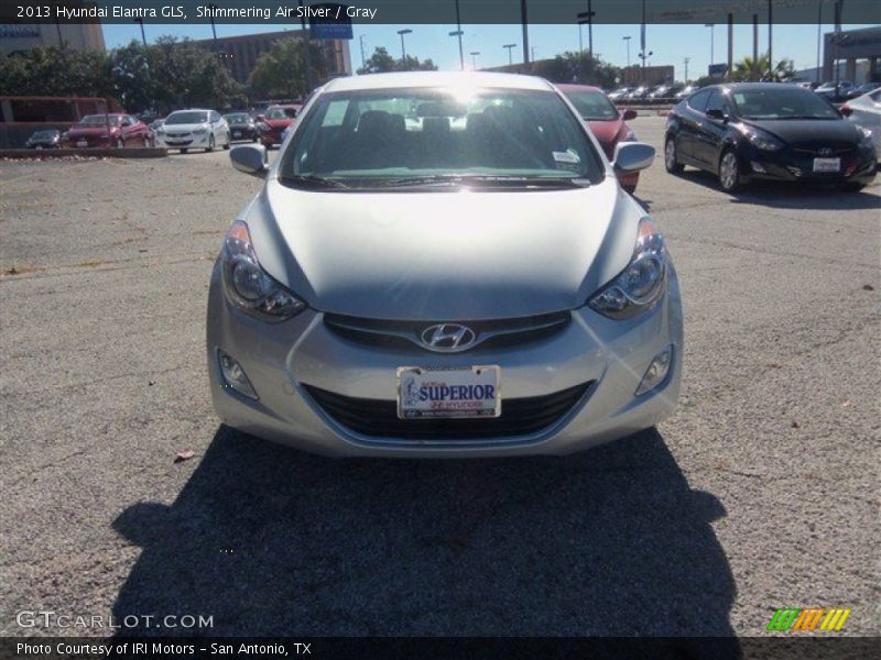 Shimmering Air Silver / Gray 2013 Hyundai Elantra GLS