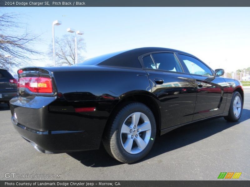 Pitch Black / Black 2014 Dodge Charger SE