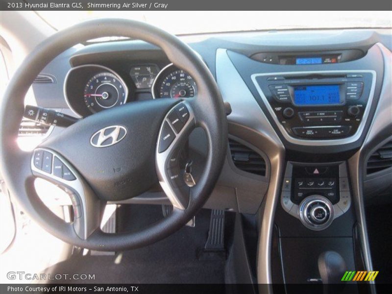 Shimmering Air Silver / Gray 2013 Hyundai Elantra GLS