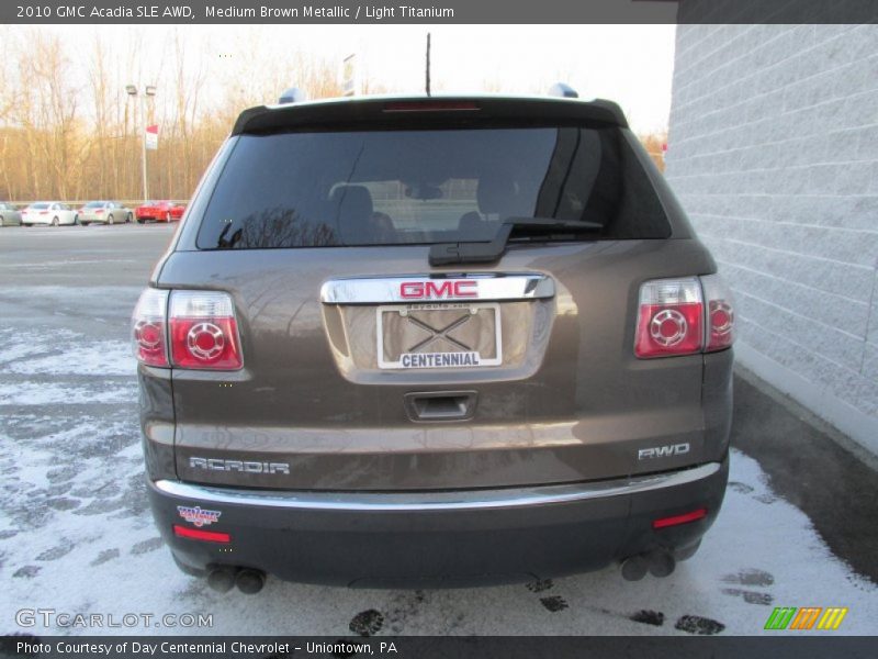 Medium Brown Metallic / Light Titanium 2010 GMC Acadia SLE AWD