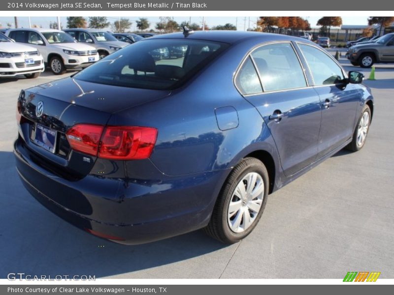 Tempest Blue Metallic / Titan Black 2014 Volkswagen Jetta SE Sedan