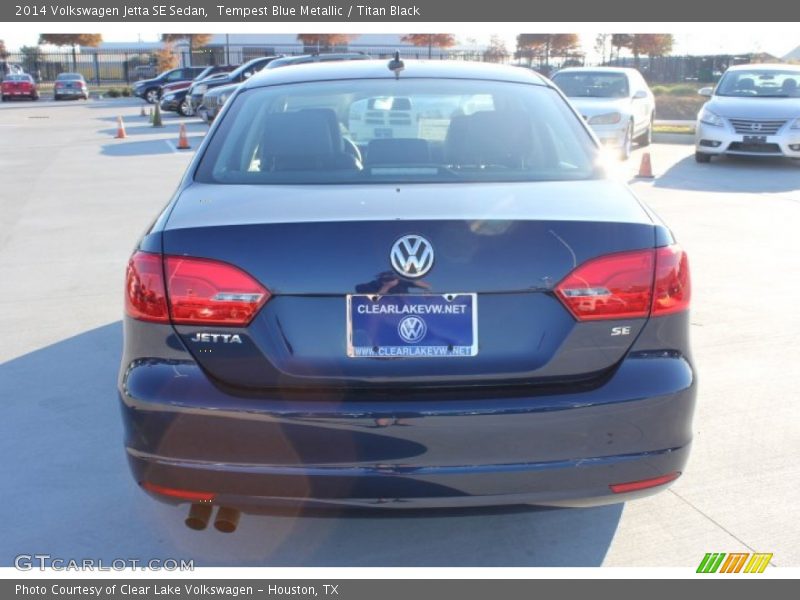 Tempest Blue Metallic / Titan Black 2014 Volkswagen Jetta SE Sedan