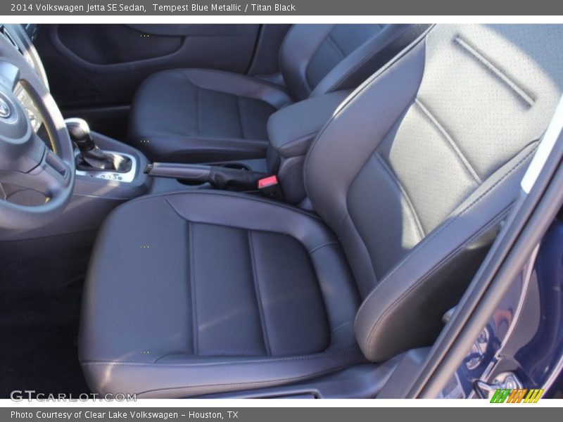 Tempest Blue Metallic / Titan Black 2014 Volkswagen Jetta SE Sedan