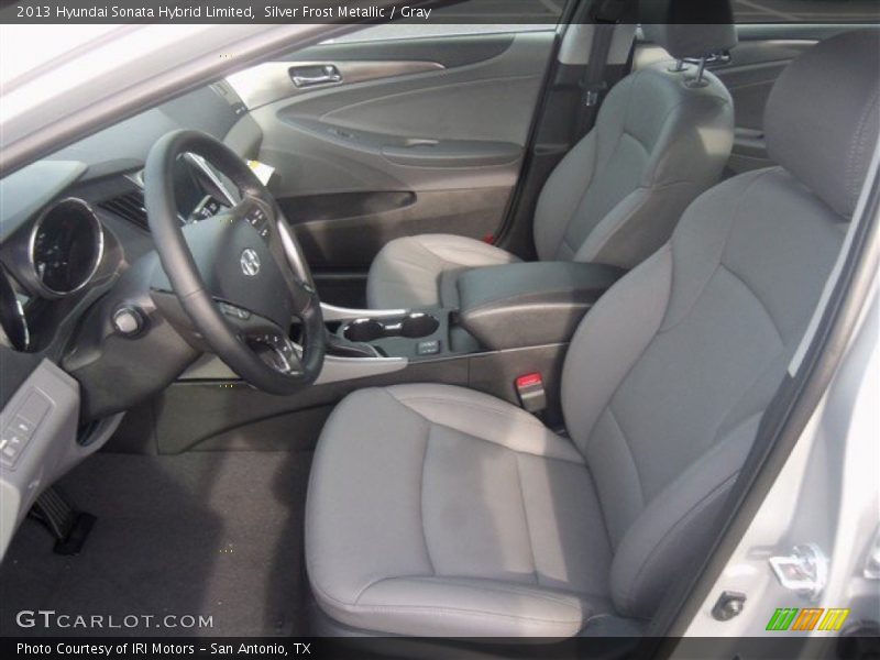 Silver Frost Metallic / Gray 2013 Hyundai Sonata Hybrid Limited
