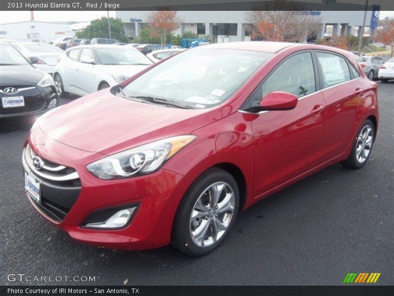 Red / Beige 2013 Hyundai Elantra GT