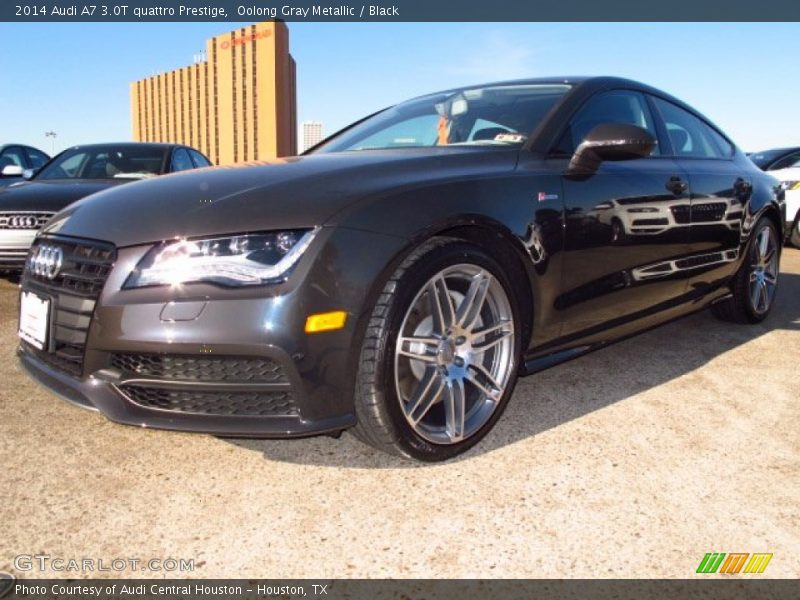 Oolong Gray Metallic / Black 2014 Audi A7 3.0T quattro Prestige