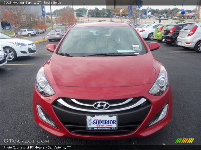 Red / Beige 2013 Hyundai Elantra GT