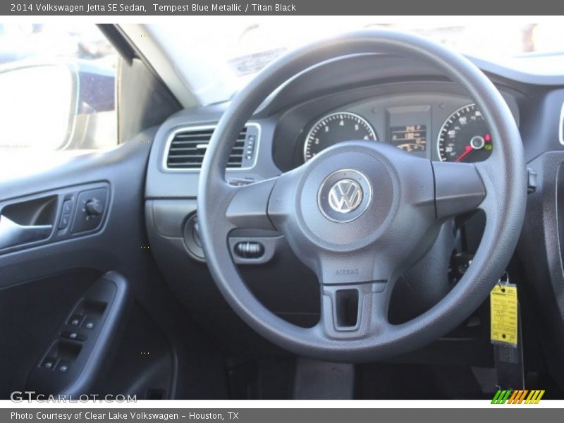 Tempest Blue Metallic / Titan Black 2014 Volkswagen Jetta SE Sedan