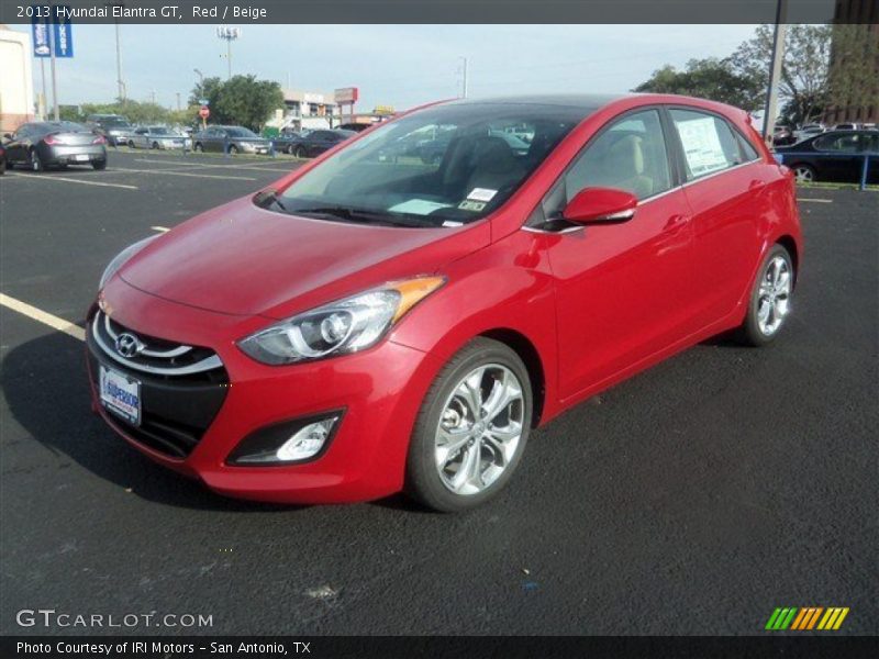 Red / Beige 2013 Hyundai Elantra GT