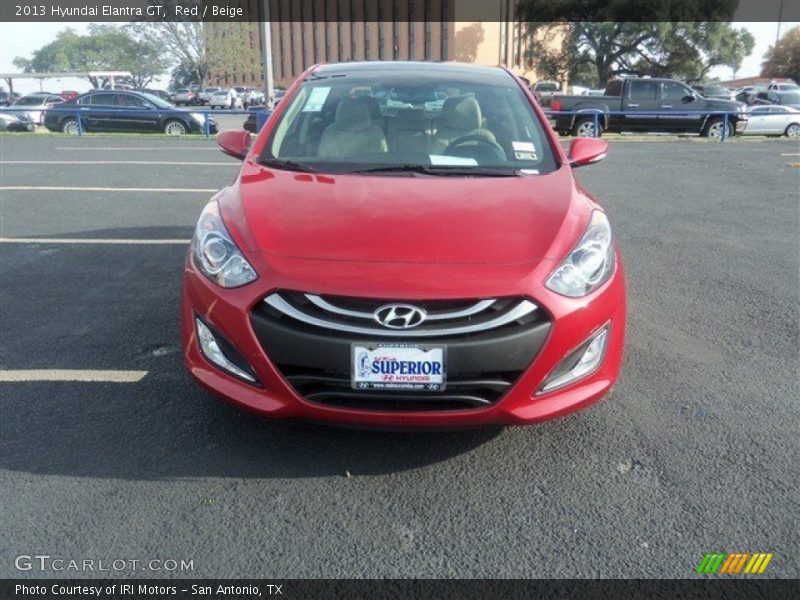 Red / Beige 2013 Hyundai Elantra GT