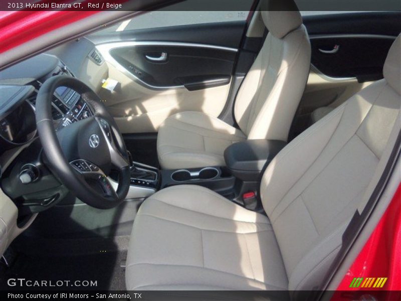 Front Seat of 2013 Elantra GT