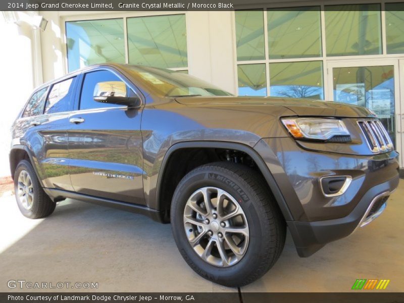 Granite Crystal Metallic / Morocco Black 2014 Jeep Grand Cherokee Limited