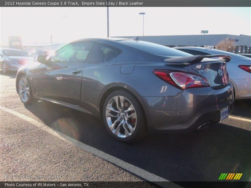 Empire State Gray / Black Leather 2013 Hyundai Genesis Coupe 3.8 Track