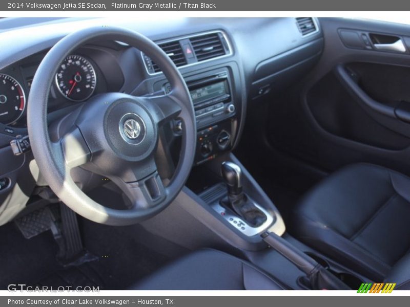 Platinum Gray Metallic / Titan Black 2014 Volkswagen Jetta SE Sedan