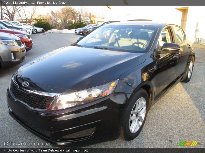 Ebony Black / Gray 2011 Kia Optima LX