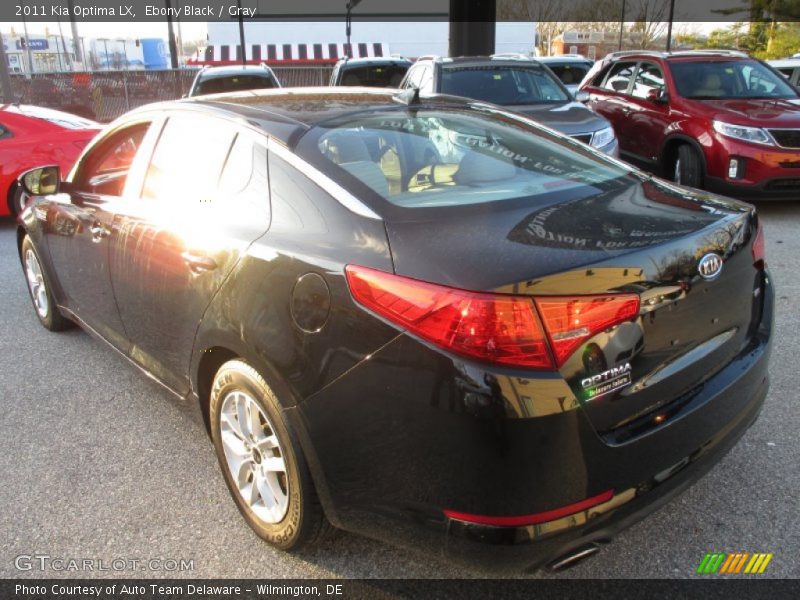 Ebony Black / Gray 2011 Kia Optima LX