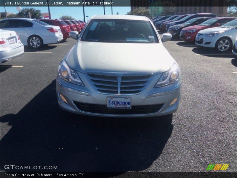 Platinum Metallic / Jet Black 2013 Hyundai Genesis 3.8 Sedan
