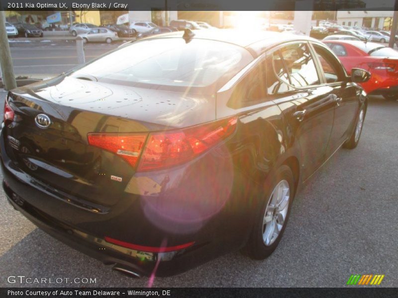 Ebony Black / Gray 2011 Kia Optima LX