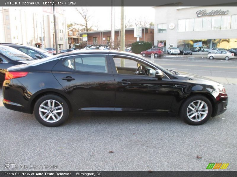 Ebony Black / Gray 2011 Kia Optima LX