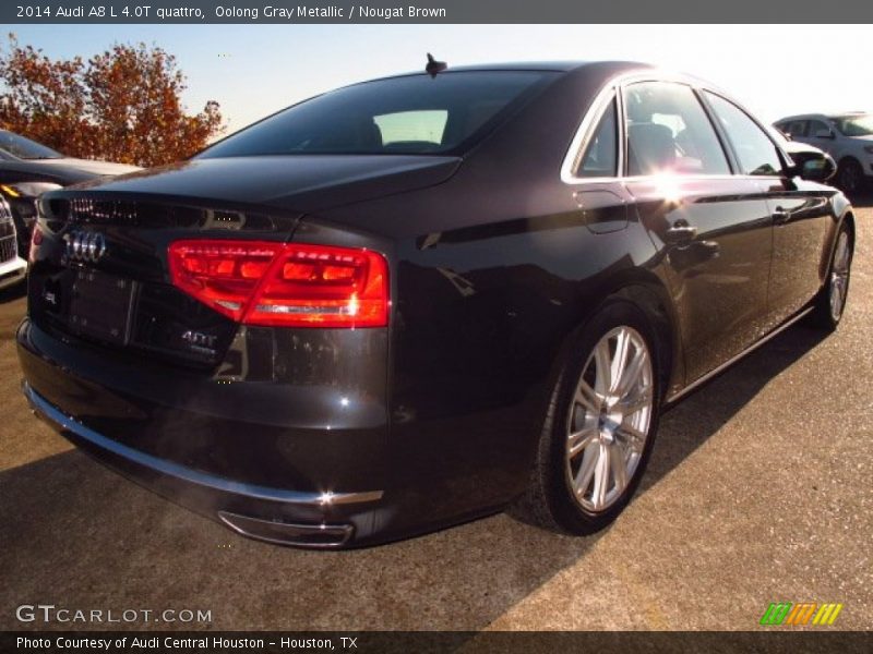 Oolong Gray Metallic / Nougat Brown 2014 Audi A8 L 4.0T quattro