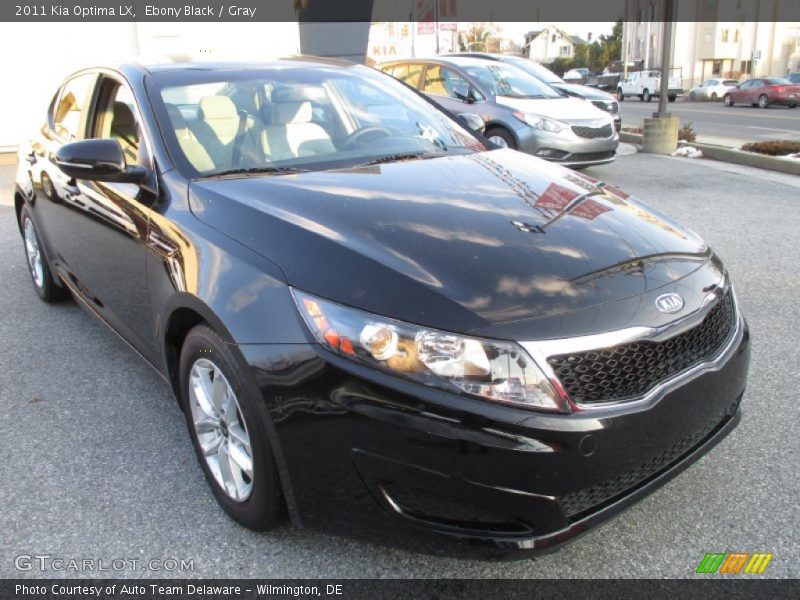 Ebony Black / Gray 2011 Kia Optima LX