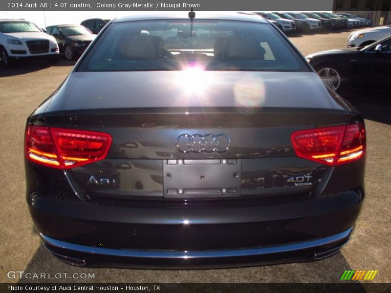 Oolong Gray Metallic / Nougat Brown 2014 Audi A8 L 4.0T quattro