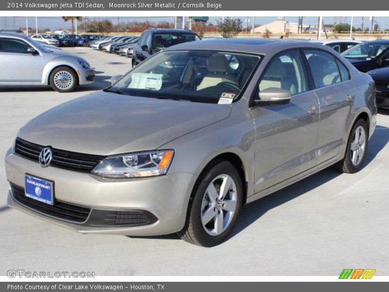 Moonrock Silver Metallic / Cornsilk Beige 2014 Volkswagen Jetta TDI Sedan