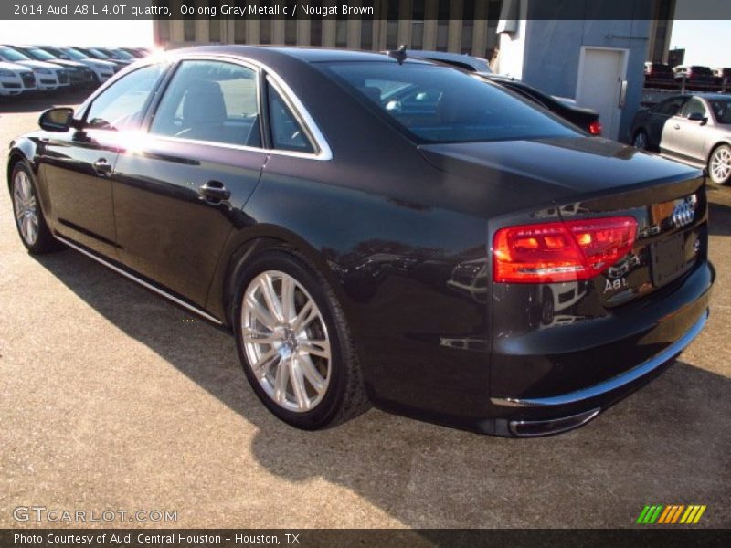 Oolong Gray Metallic / Nougat Brown 2014 Audi A8 L 4.0T quattro