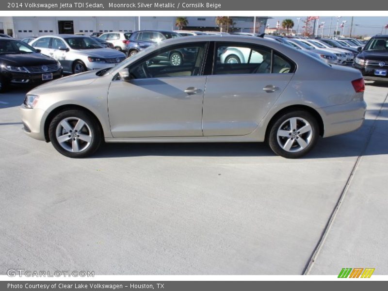 Moonrock Silver Metallic / Cornsilk Beige 2014 Volkswagen Jetta TDI Sedan