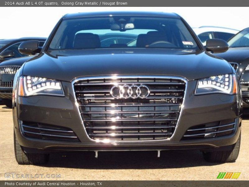Oolong Gray Metallic / Nougat Brown 2014 Audi A8 L 4.0T quattro