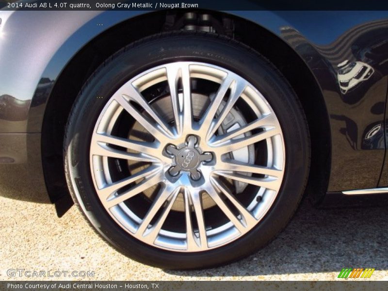 Oolong Gray Metallic / Nougat Brown 2014 Audi A8 L 4.0T quattro