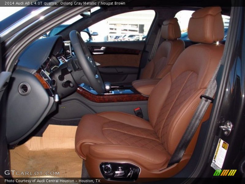 Oolong Gray Metallic / Nougat Brown 2014 Audi A8 L 4.0T quattro