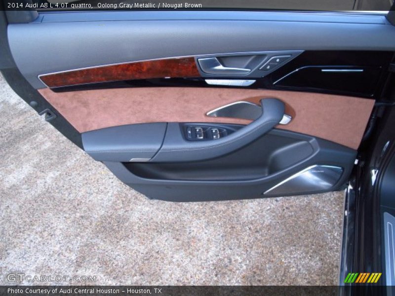 Oolong Gray Metallic / Nougat Brown 2014 Audi A8 L 4.0T quattro