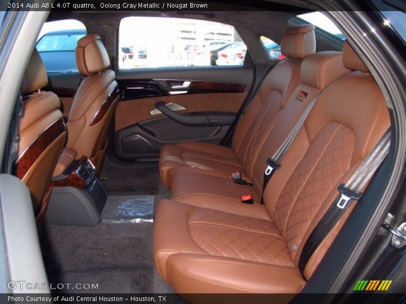 Oolong Gray Metallic / Nougat Brown 2014 Audi A8 L 4.0T quattro