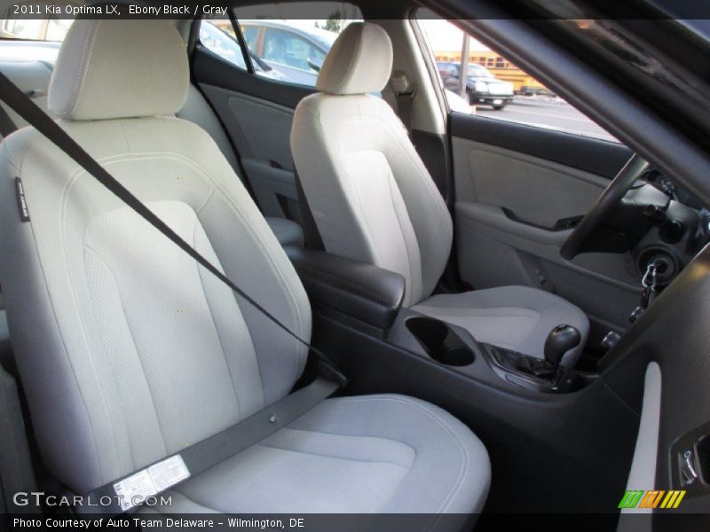 Ebony Black / Gray 2011 Kia Optima LX